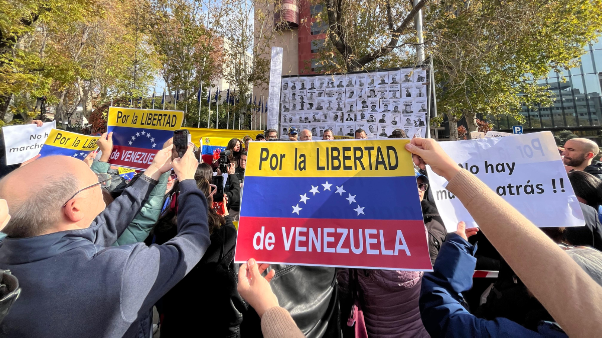 Manifestaciones de ciudadanos venezolanos en España.