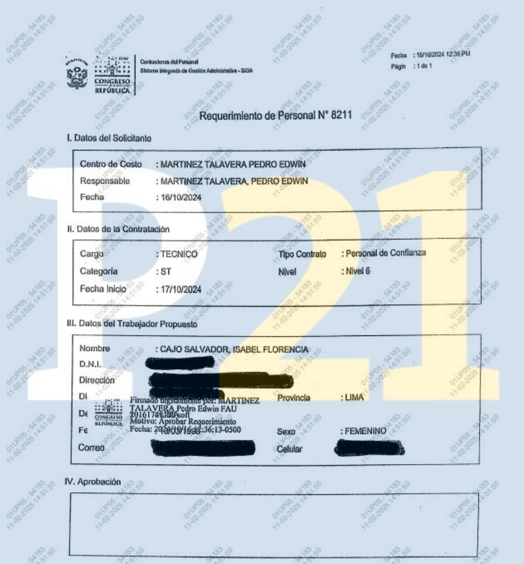Edwin Martínez pidió la contratación de Isabel Cajo.