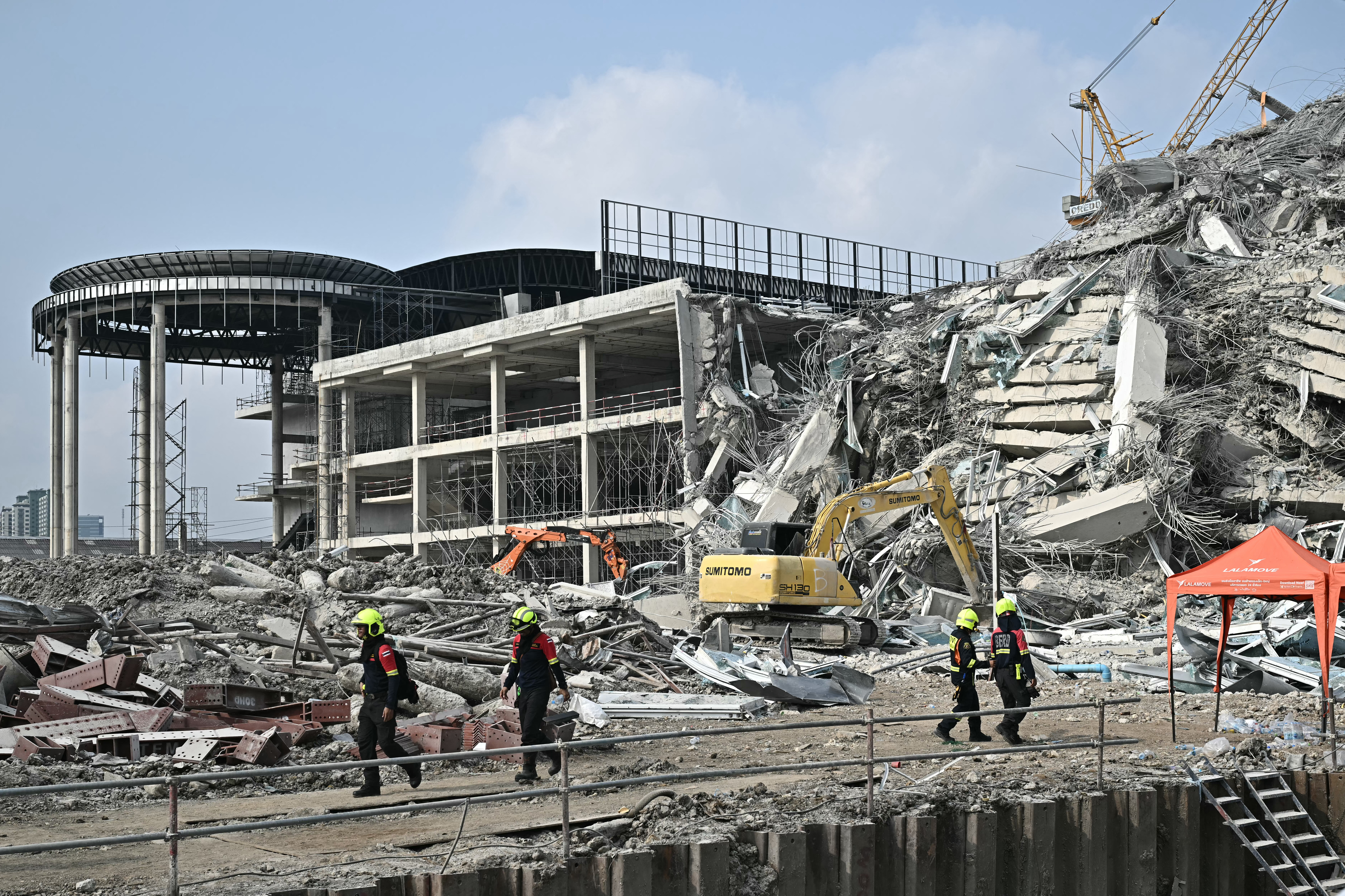 Terremoto en Birmania. Foto: AFP