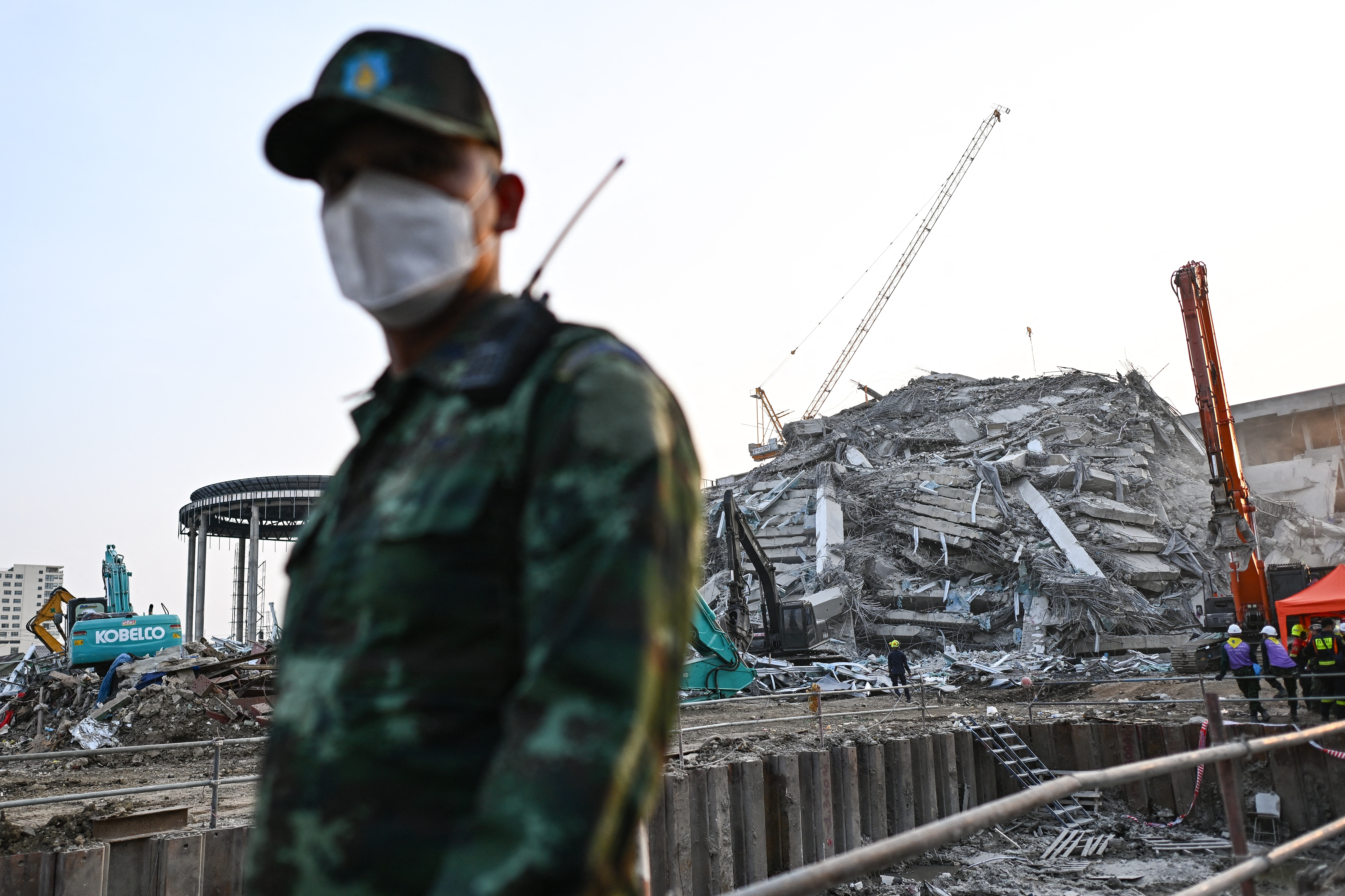 Terremoto en Birmania. Foto: AFP