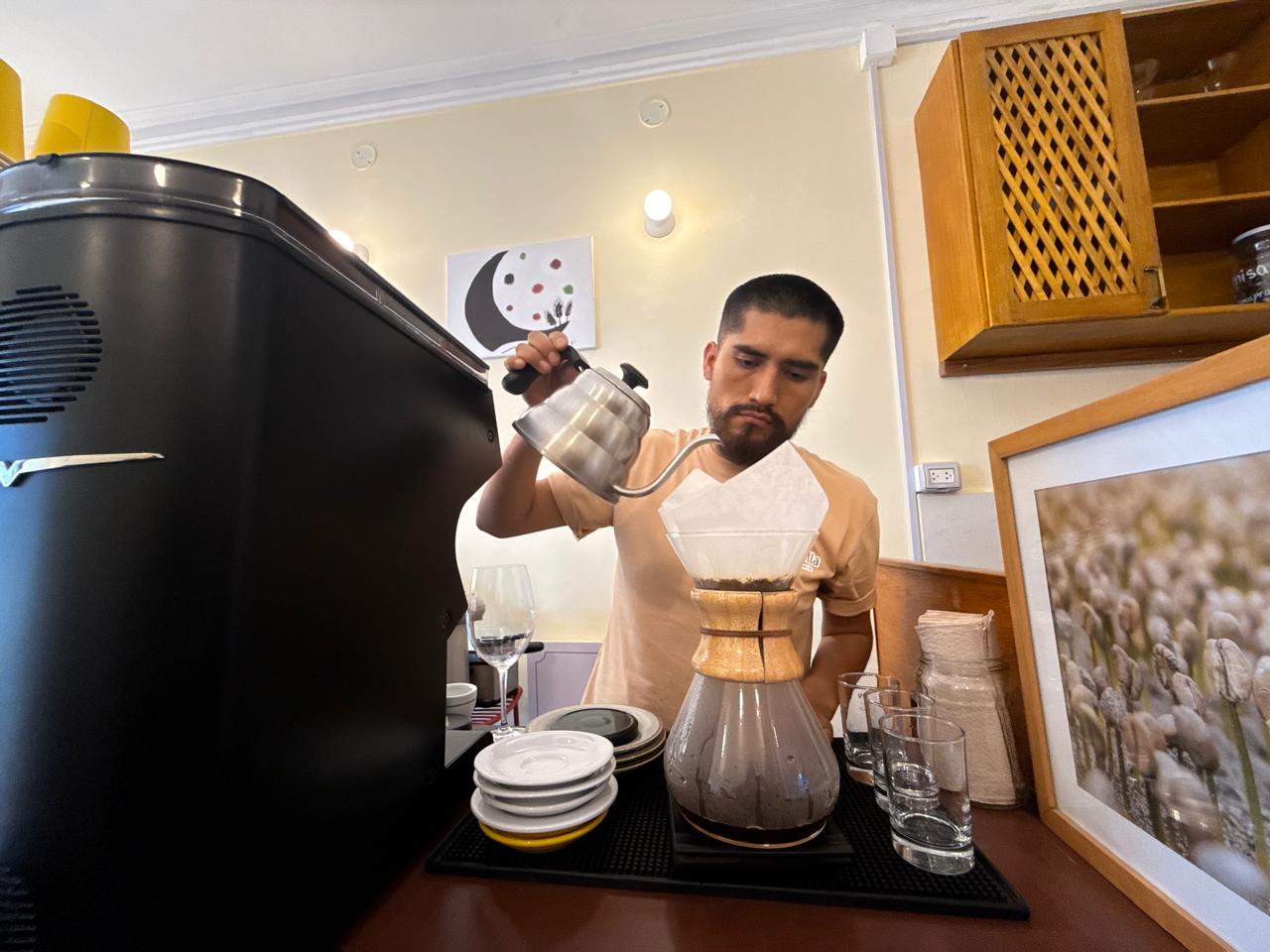 Preparación de café