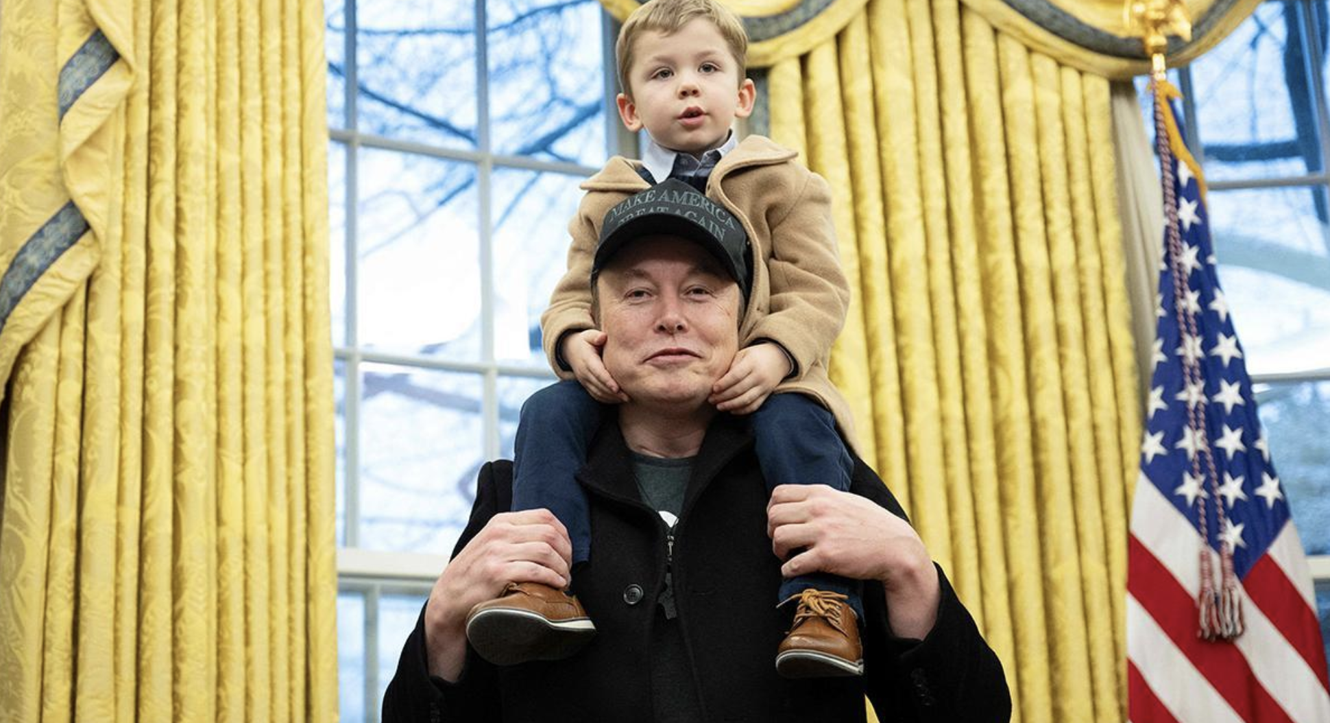 Musk y su hijo