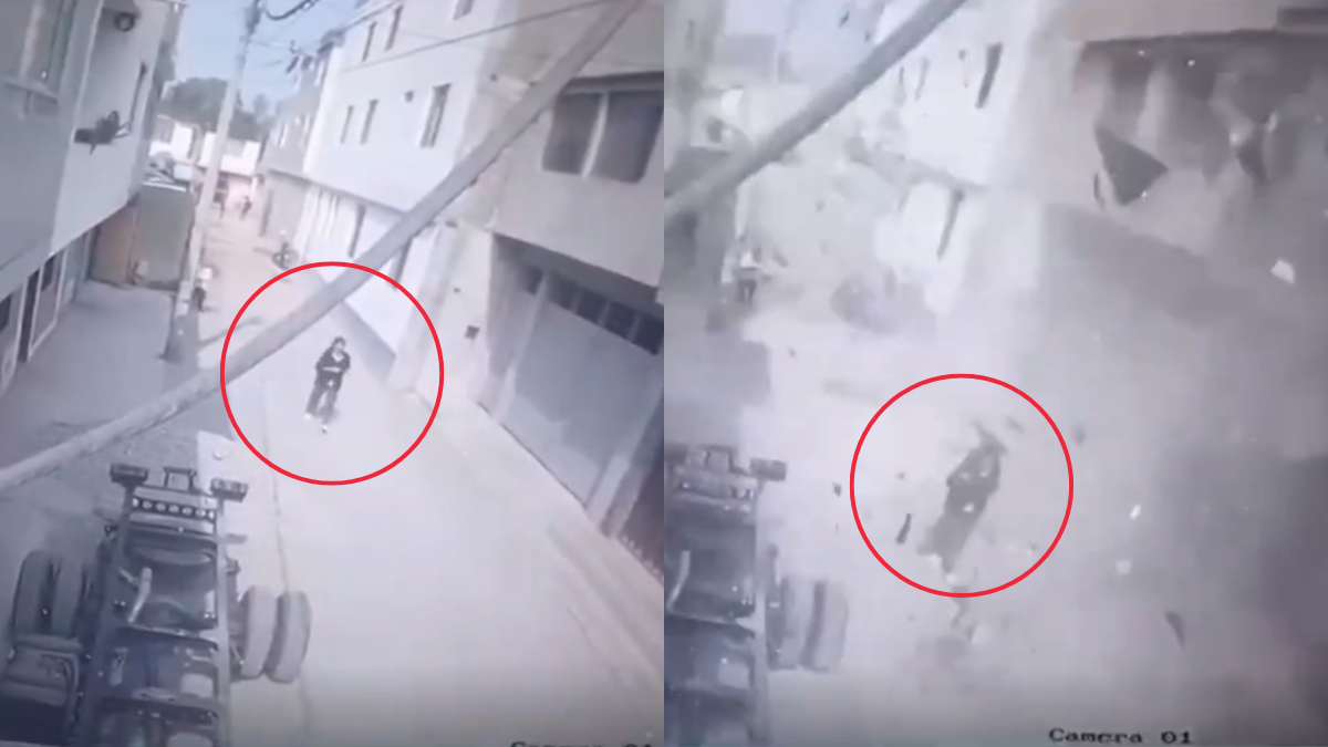 Impresionante momento en el que explosión de Lurín destruye las ventanas de los vecinos [VIDEO]