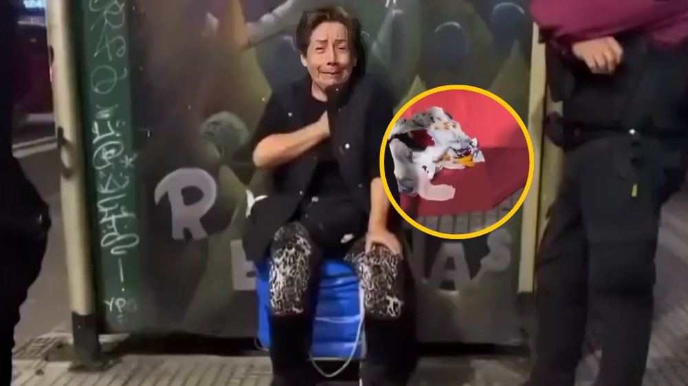 Abuelita peruana es discriminada por vender medias en calles de Buenos Aires, Argentina
