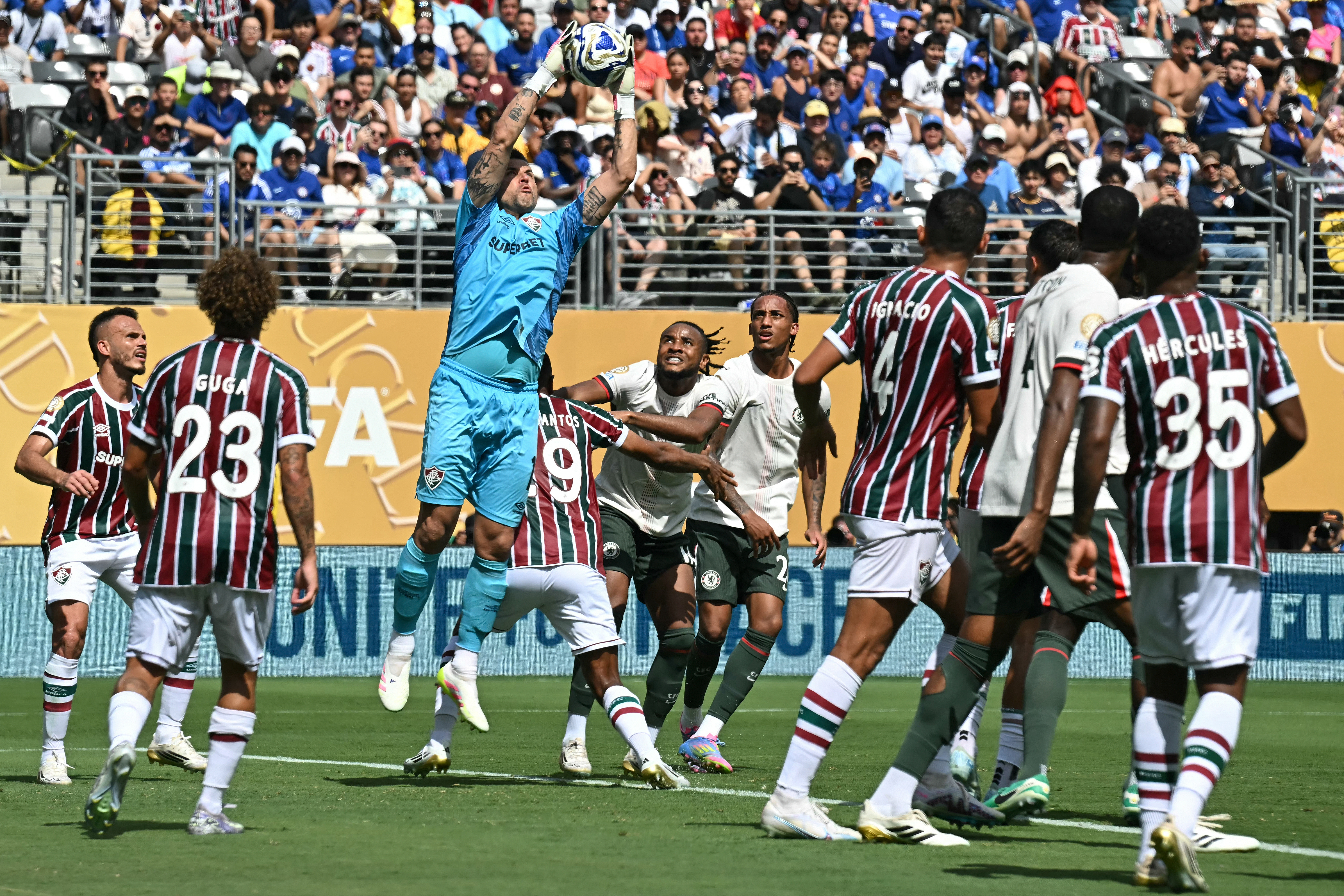 Fábio, portero de Fluminense. Foto: AFP