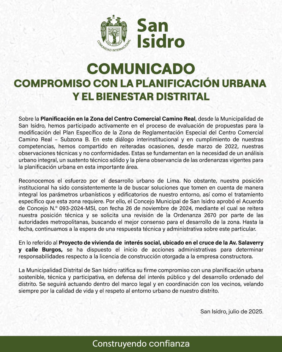 Comunicado