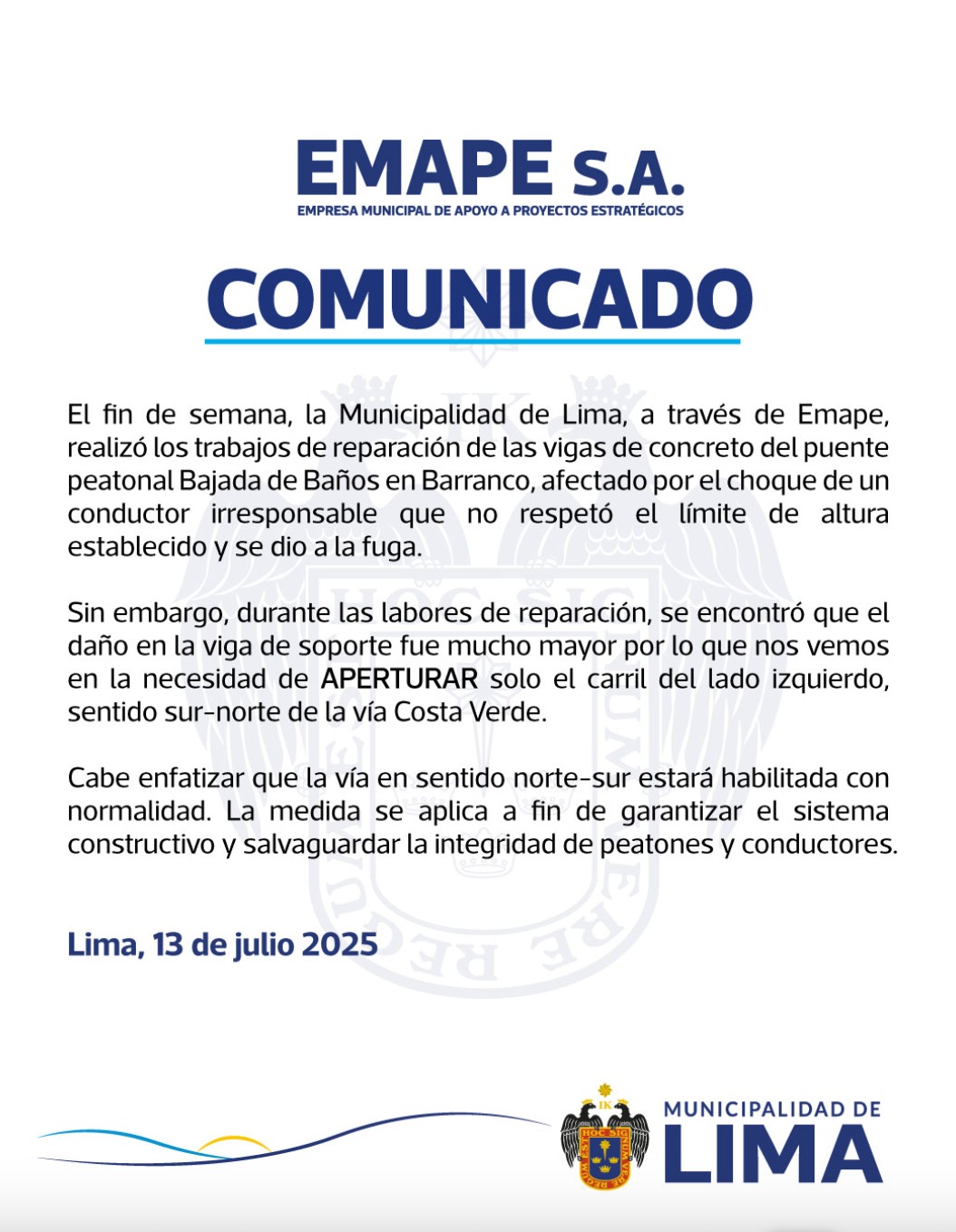 COMUNICADO 