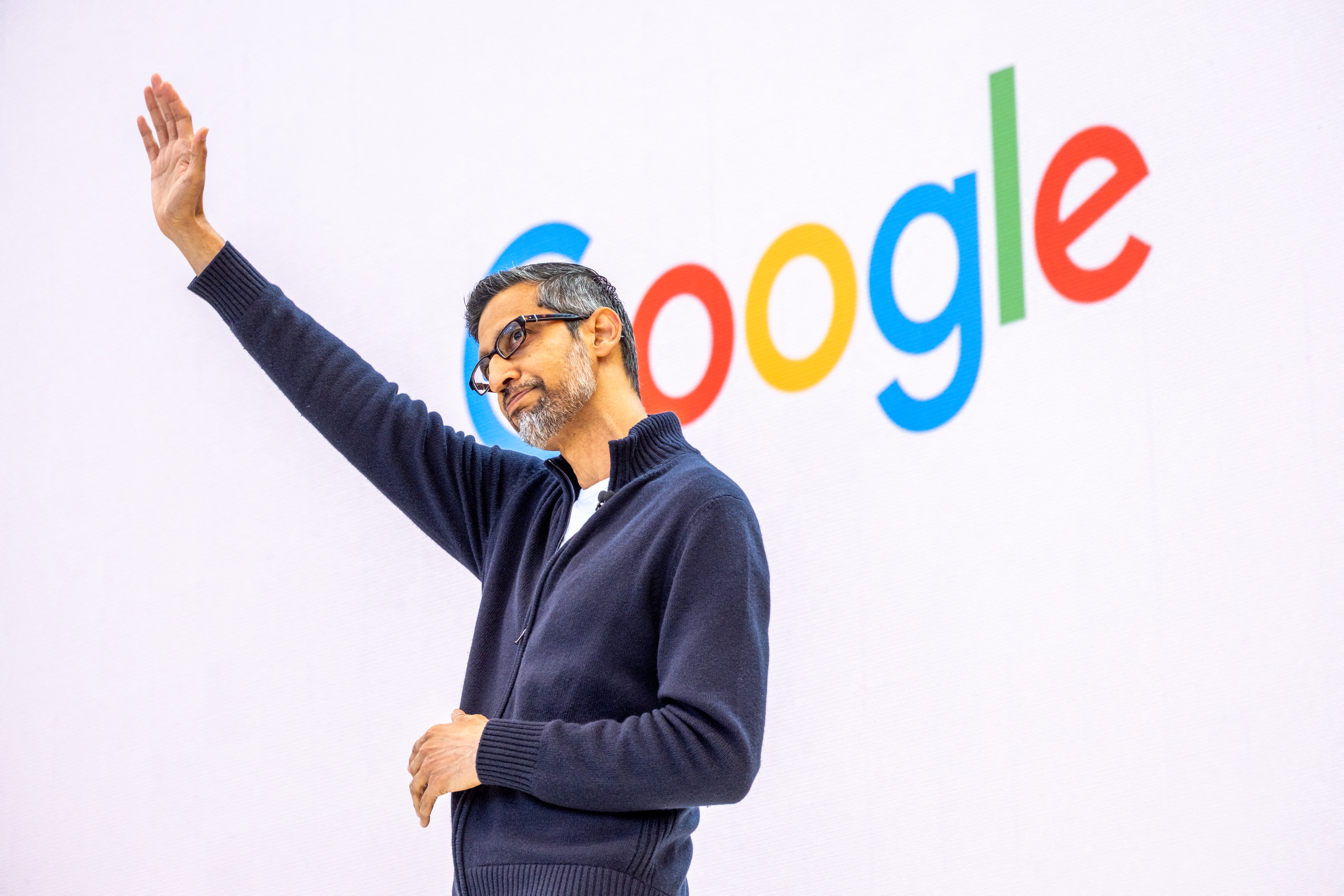 Sundar Pichai, director ejecutivo de Alphabet, empresa matriz de Google. Foto: AFP