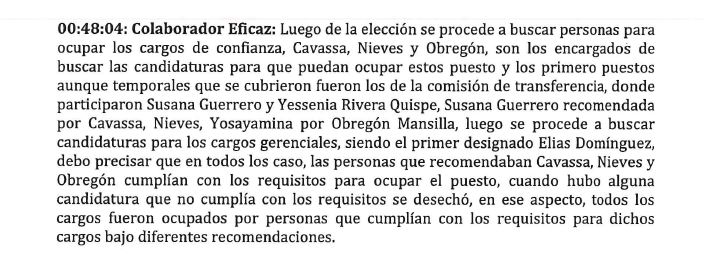 Relato Completo Colaborador eficaz.