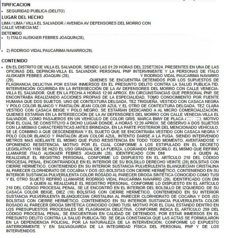 Denuncia Policial 3