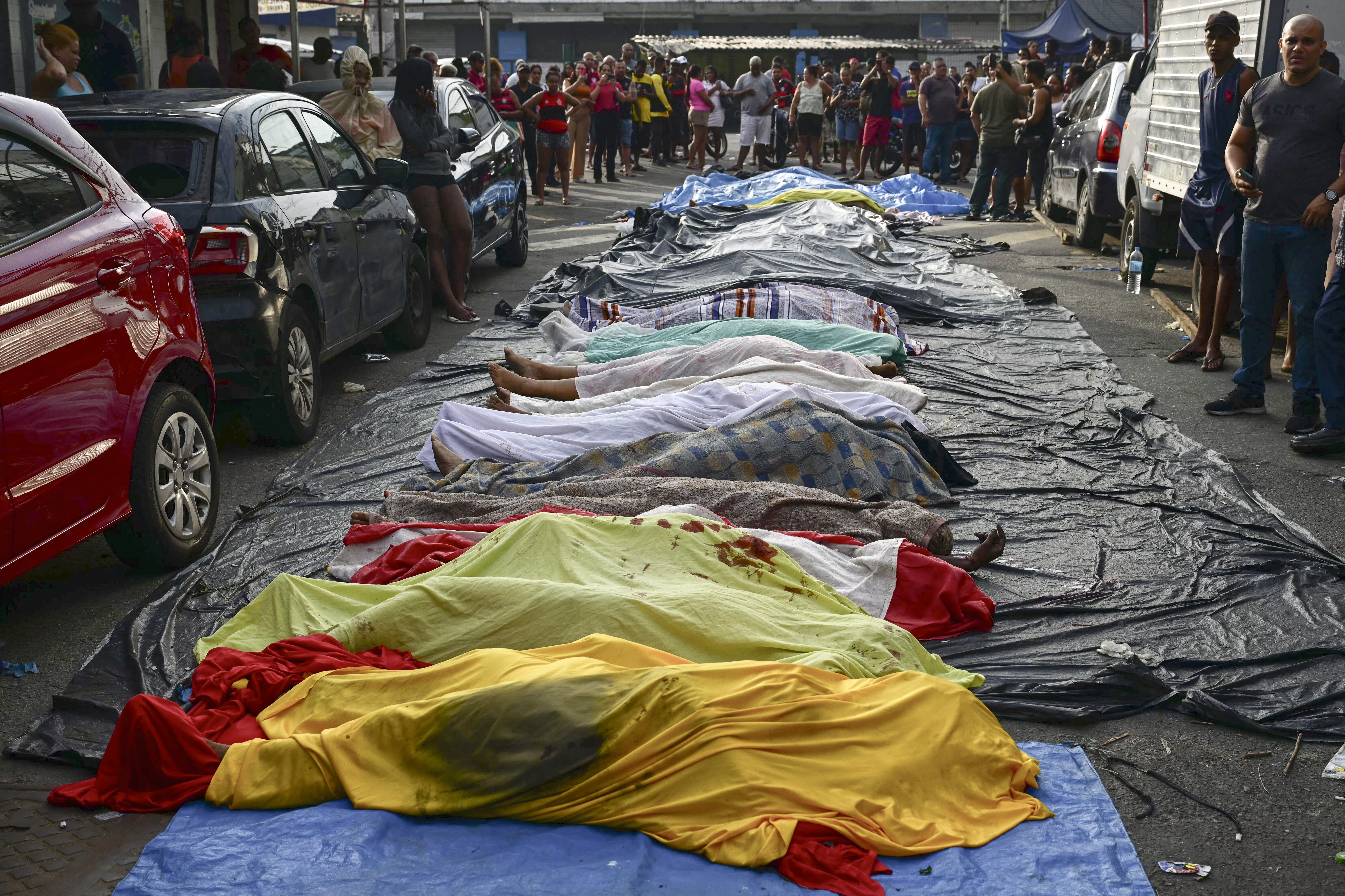 muertos tras operativo policial en Río de Janeiro. Foto: AFP