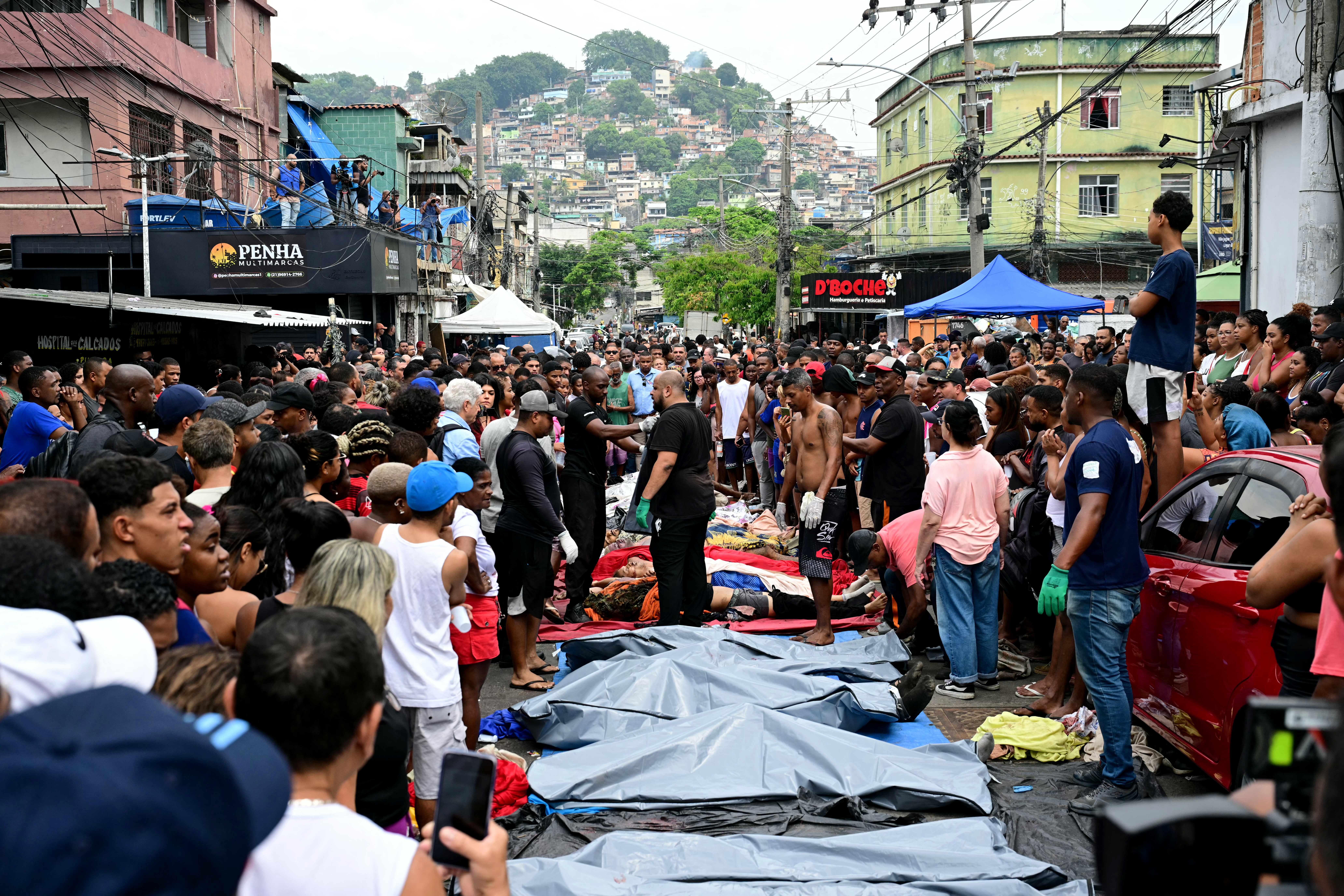 132 muertos tras operativo en Río de Janeiro. Foto: AFP