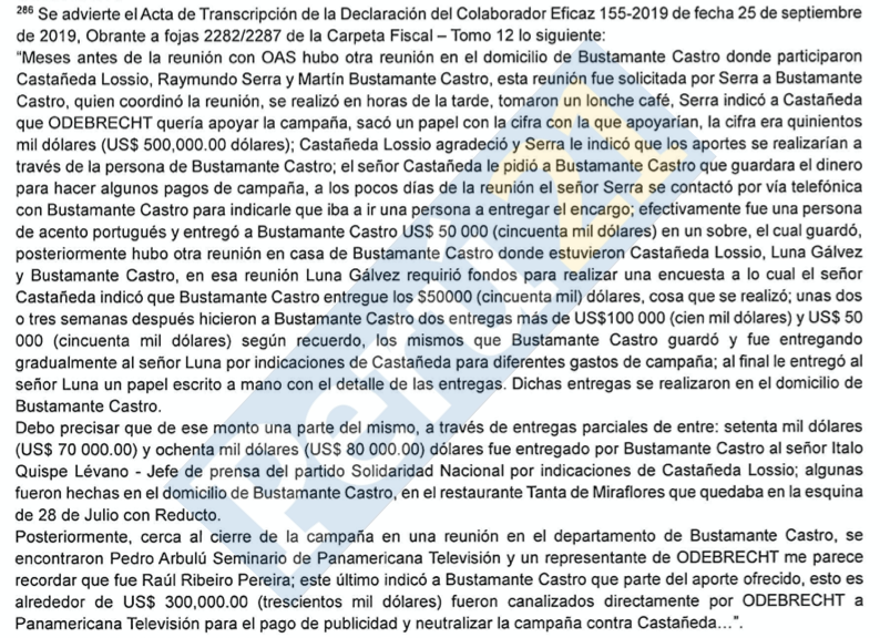 Extracto declaración 