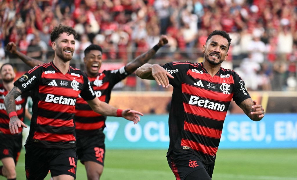 Gol de Flamengo. Foto: AFP