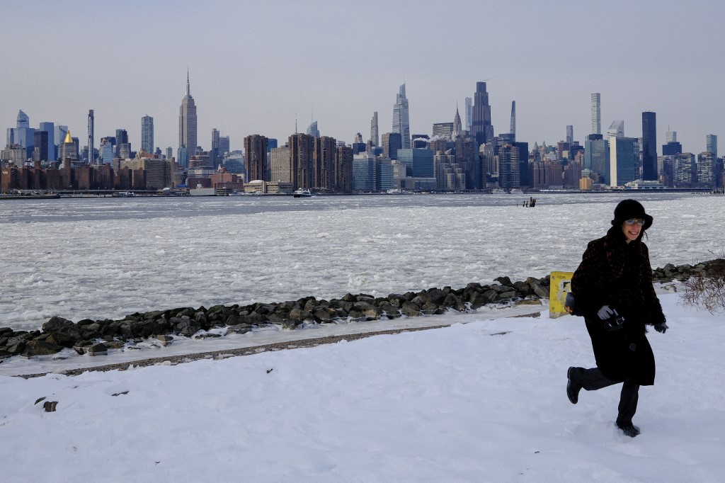 Ola de frío en Estados Unidos. Foto: AFP