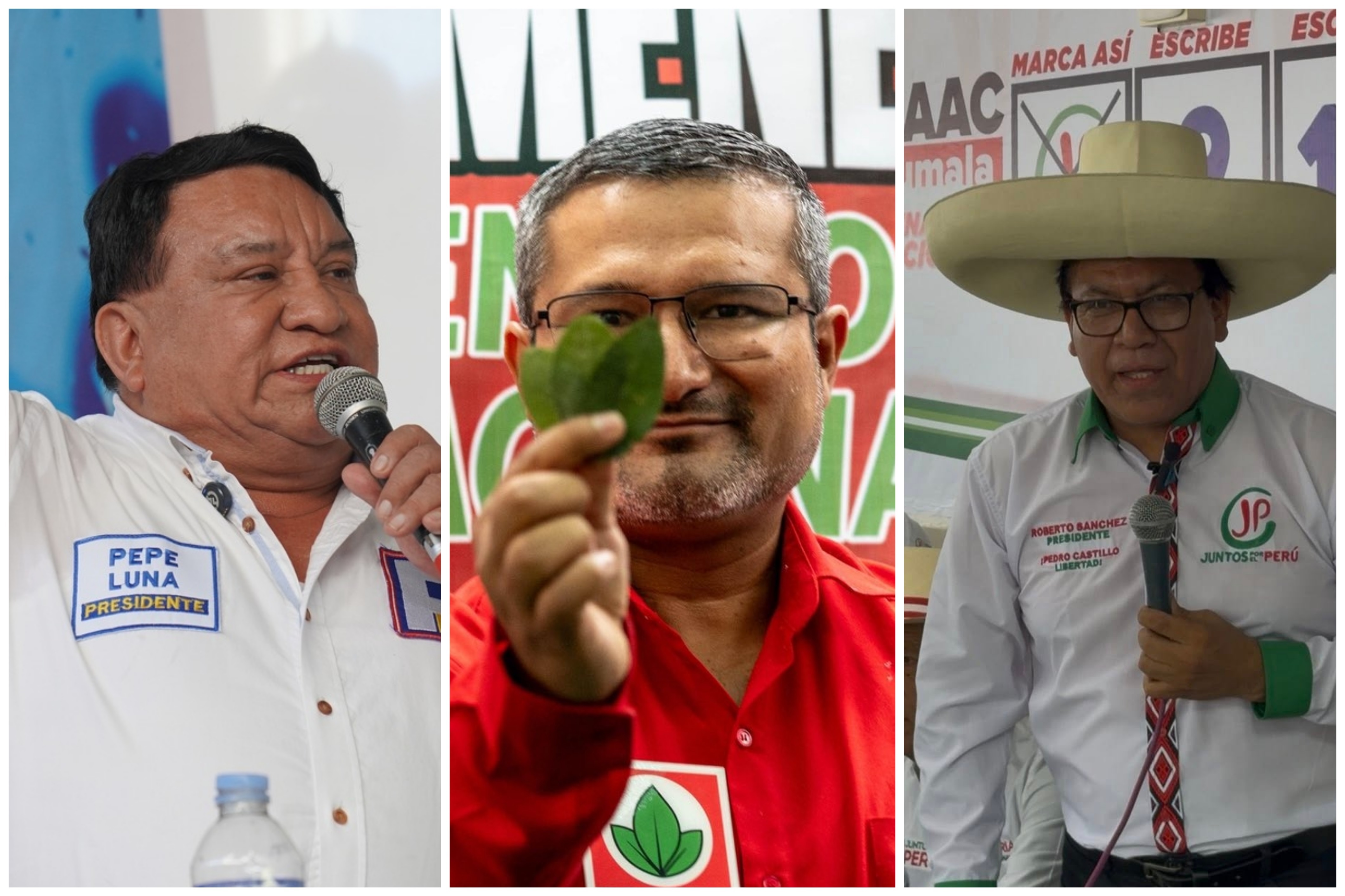 José Luna, Ronald Atencio y Roberto Sánchez