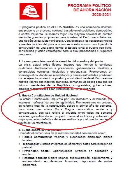 Nueva Constitución.