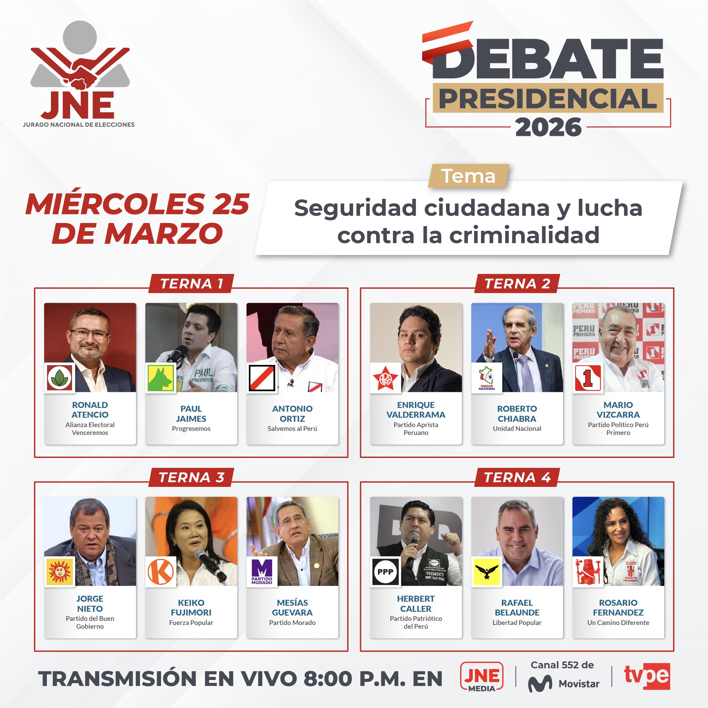 listado de ternas 1