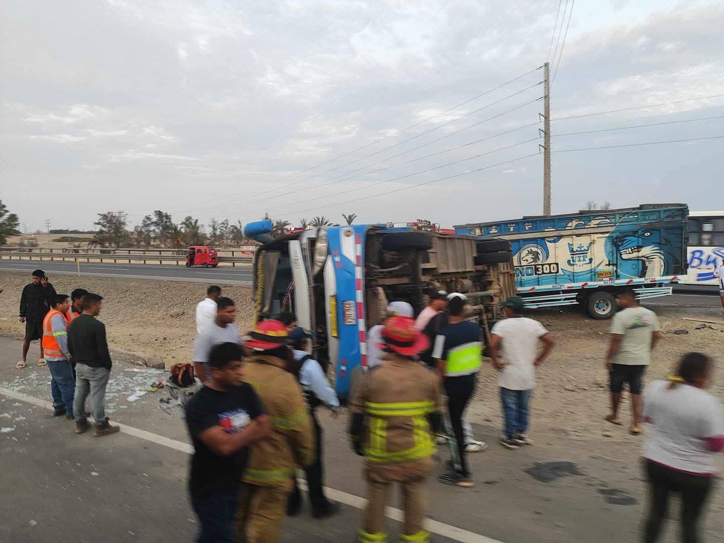 accdente pisco panamericana sur