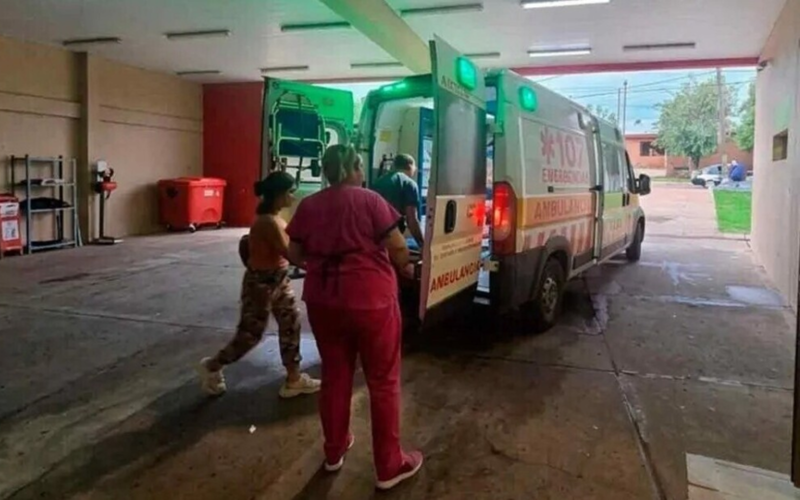 Brutal ataque de una jauría niño fue mordido mientras jugaba en el patio de su casa