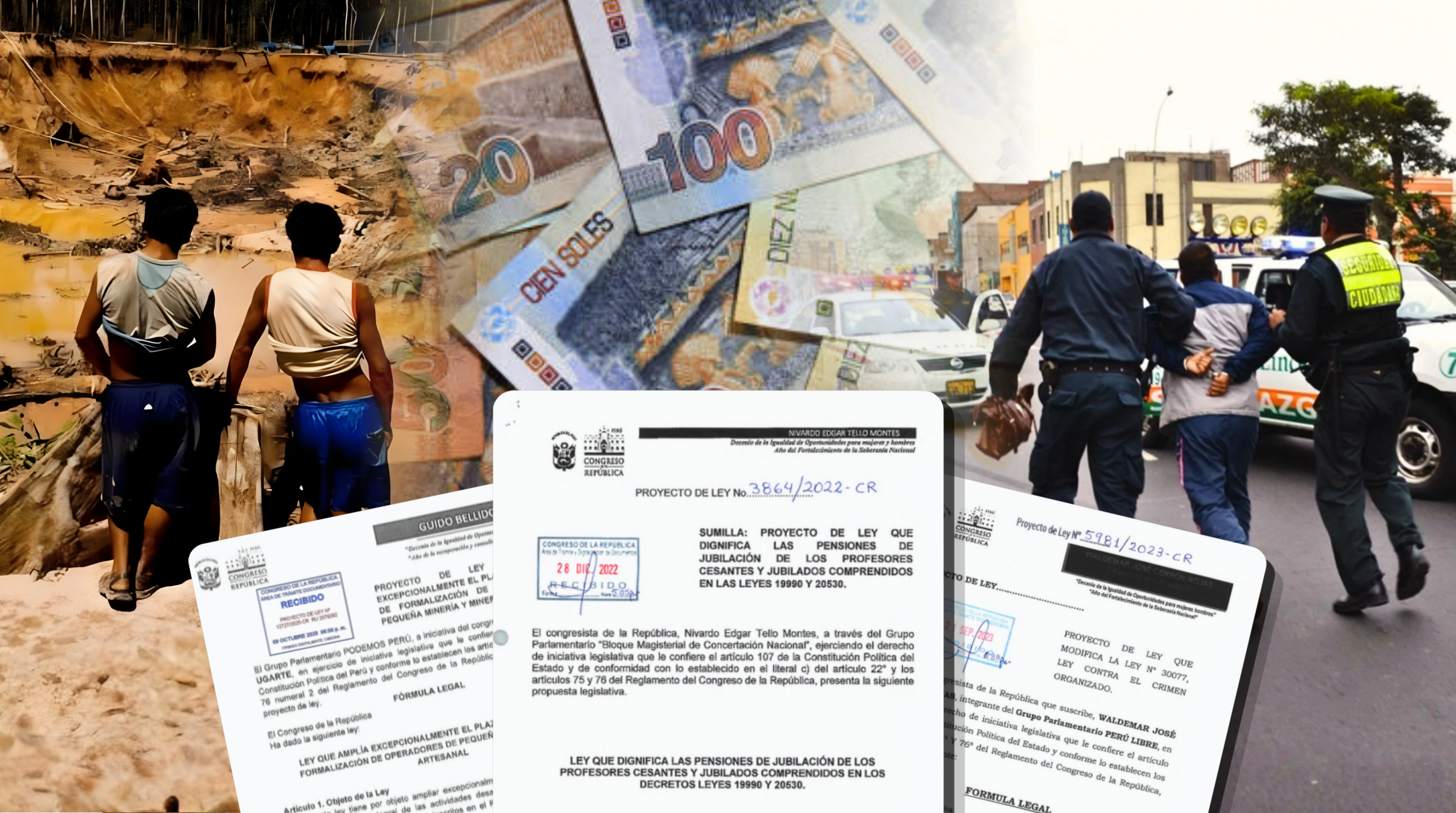 Desde las leyes "procrimen" hasta la ampliación del Reinfo. Los actuales legisladores han presentado diversas iniciativas criticadas.
