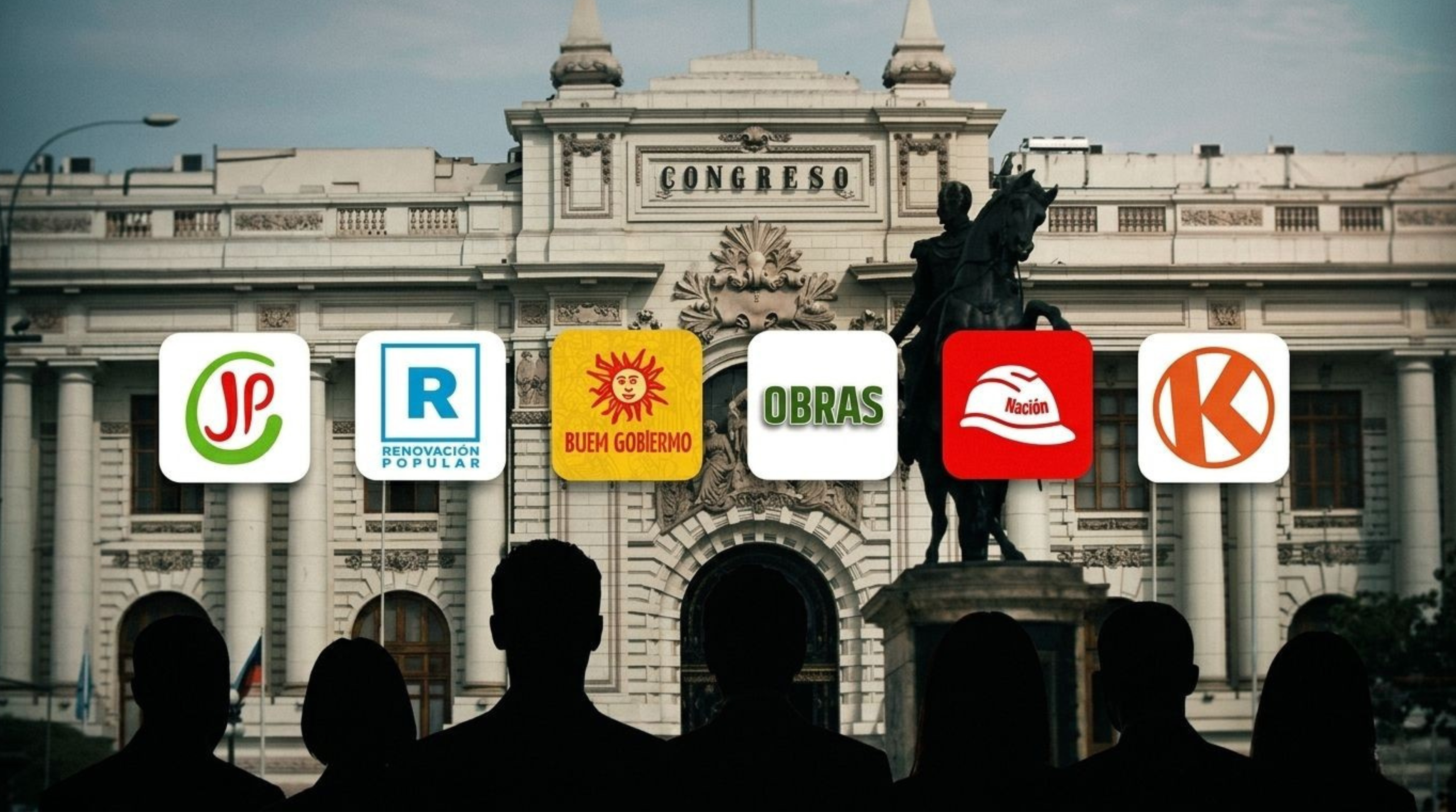 Seis bancadas conformarán la futura Cámara de Diputados. Composición: Perú 21.