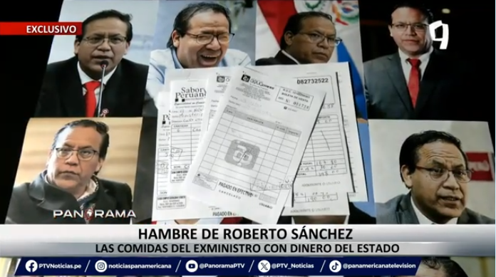 Roberto Sánchez habría usado la caja chica del Mincetur para comprar diversos platillos marinos y criollos. Foto captura: Panorama.