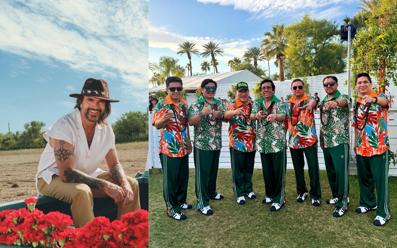 Los Mirlos y Juanes.