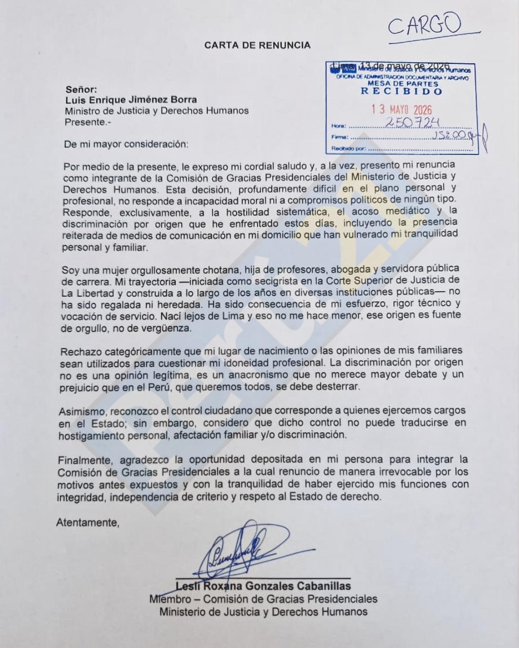 renuncia