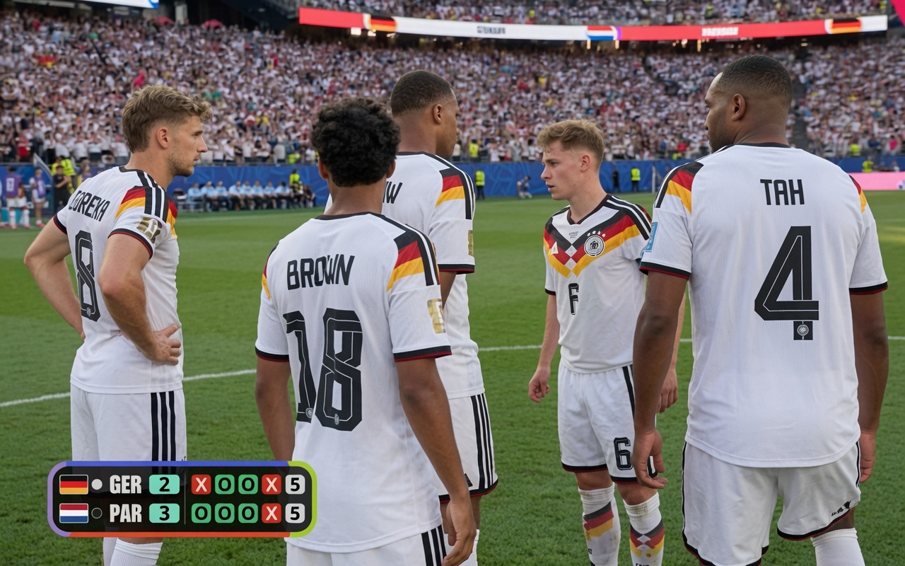 Como Perú ante Australia en 2022 jugadores de Alemania se negaron a patear penal ante Paraguay