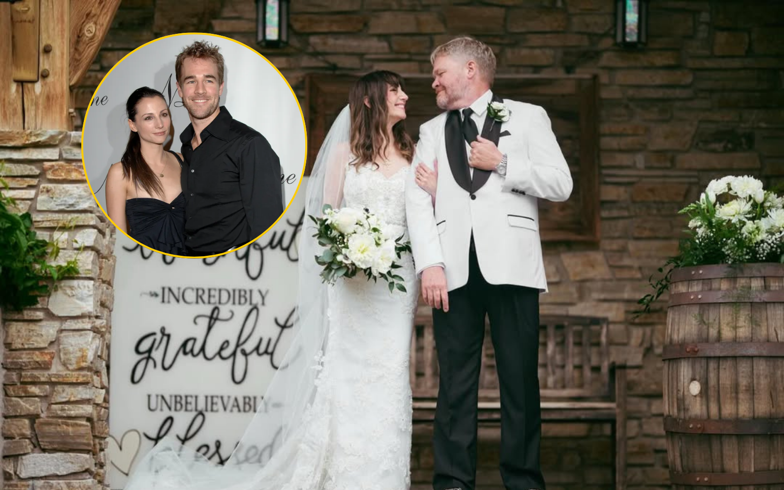 Exesposa de James Van Der Beek se casa tres meses después de la muerte del actor