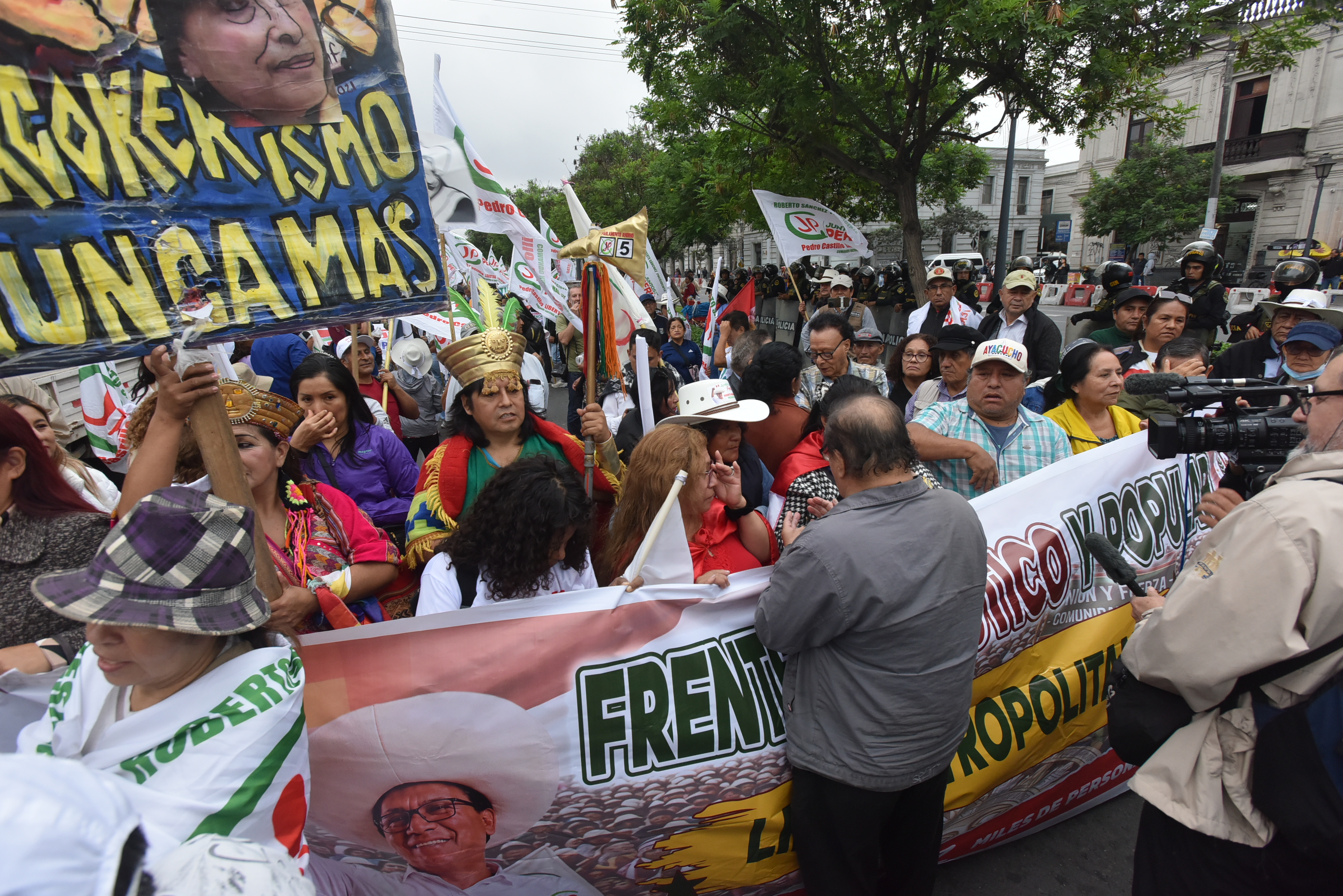Sanchez en su marcha