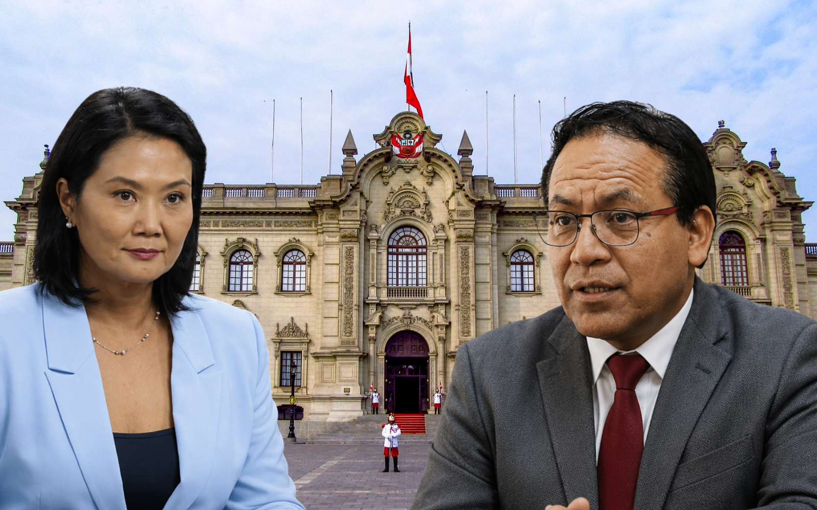 Keiko Fujimori y Roberto Sánchez