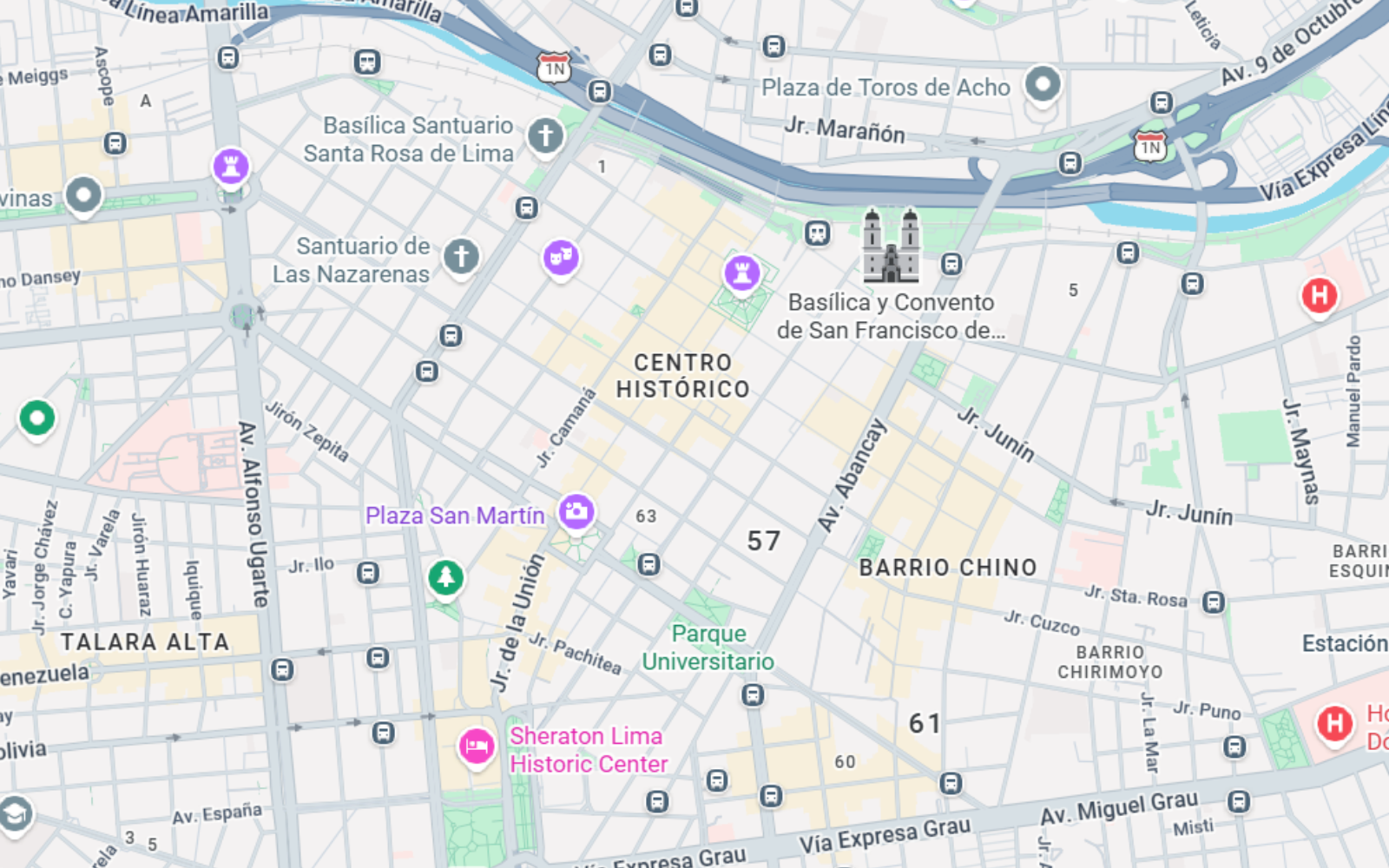 Reabren tráfico Centro de Lima waze Google maps