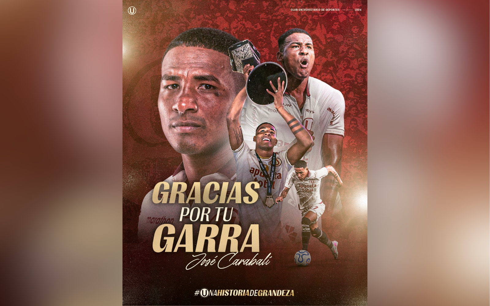 Universitario se despidió de José Carabalí Torneo Clausura 2026
