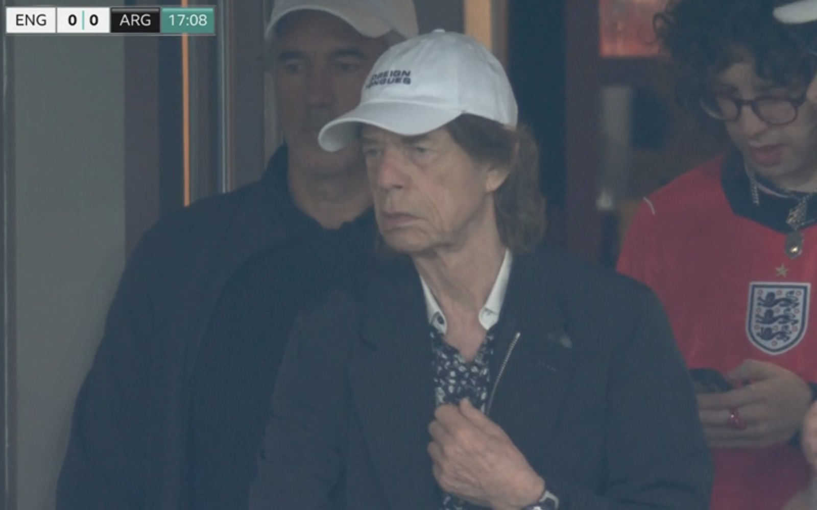 Mick Jagger está en el estadio