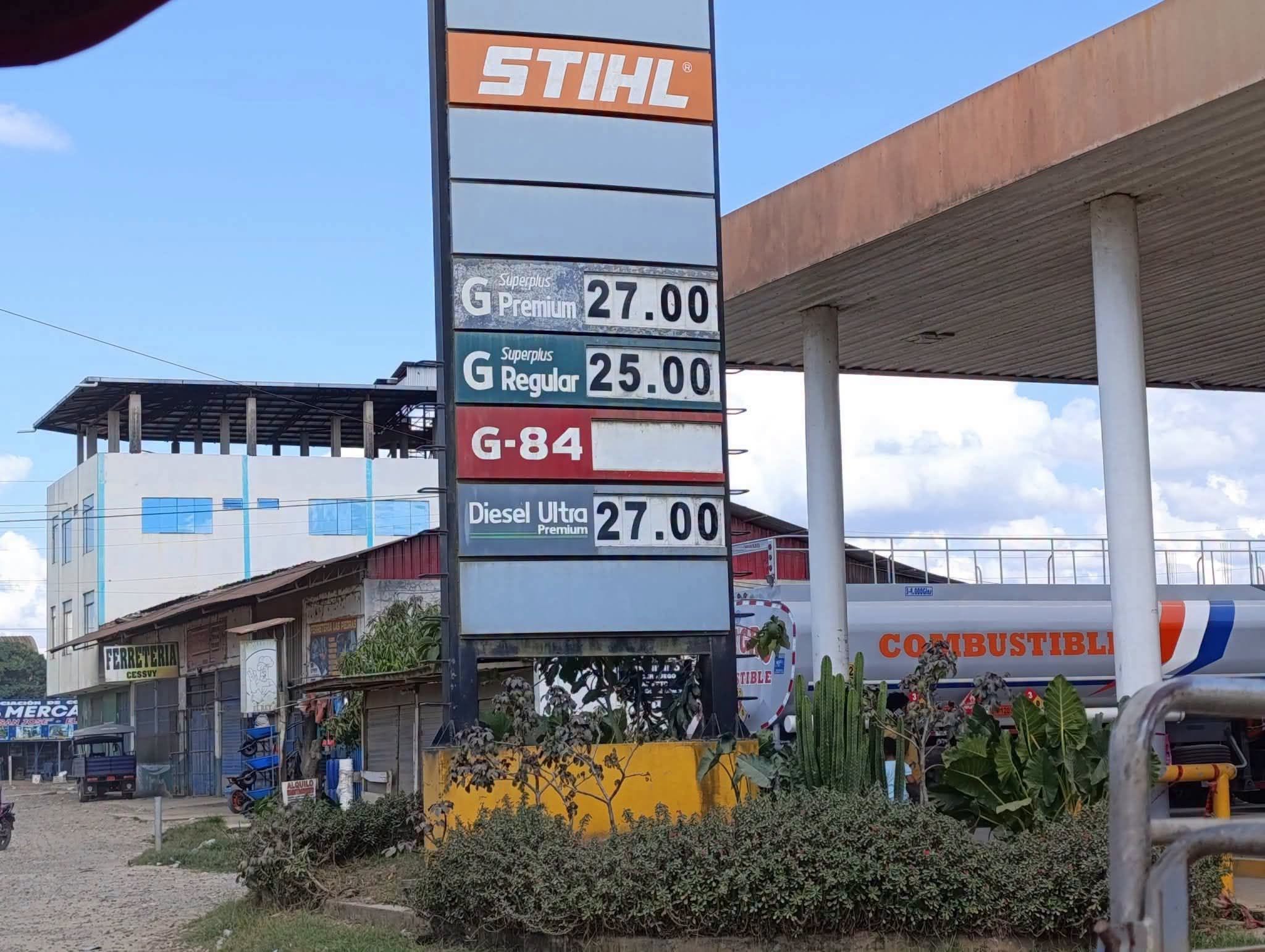 combustible madre de dios