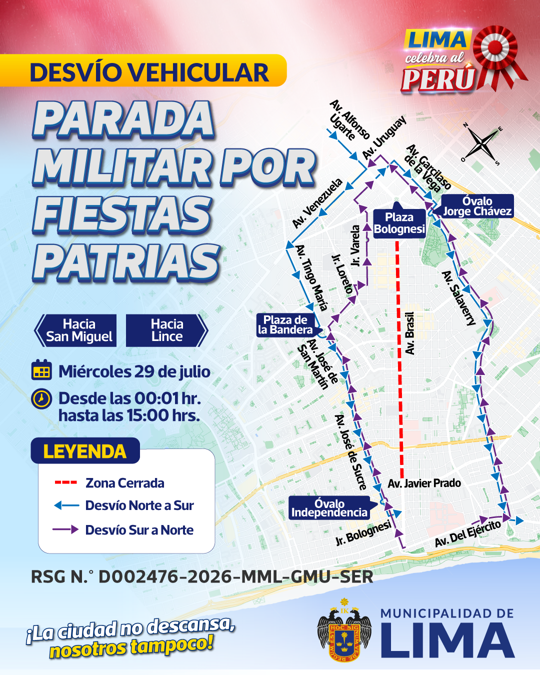 Plan de desvíos