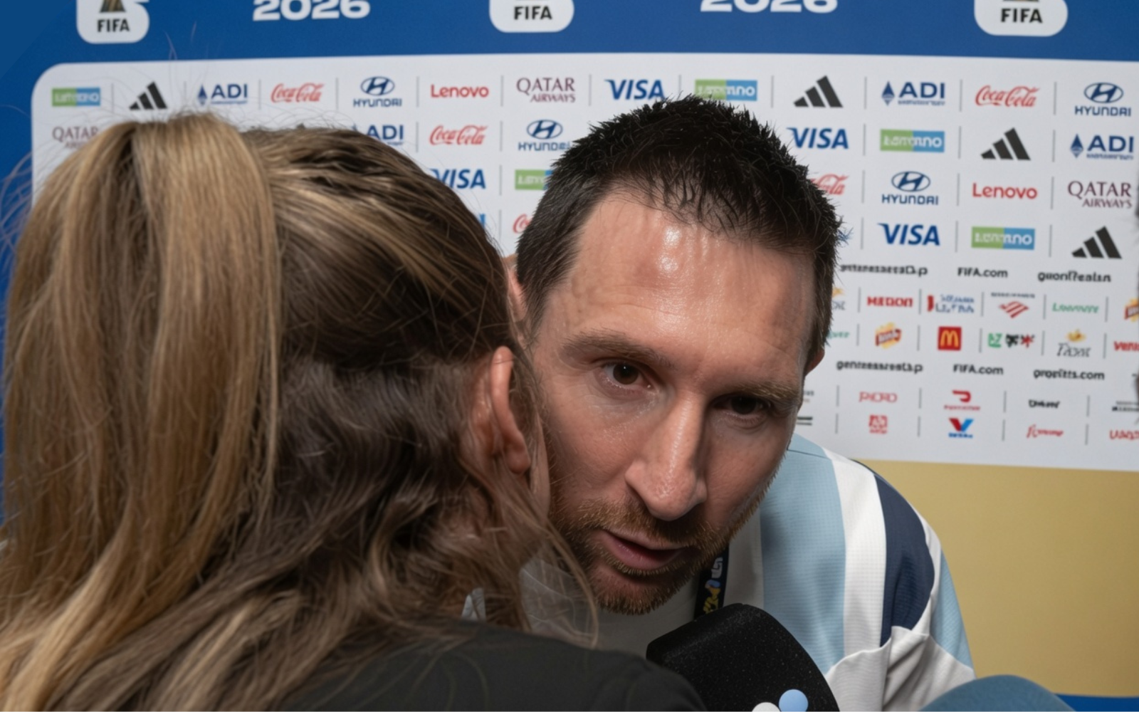 Lionel Messi rumores beso periodista argentina Sofi Martinez Mundial 2026