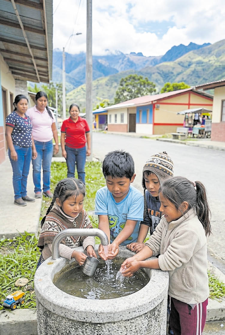 seguridad sanitaria. El acceso a agua potable y sistemas de saneamiento básico disminuye la anemia y enfermedades diarréicas.