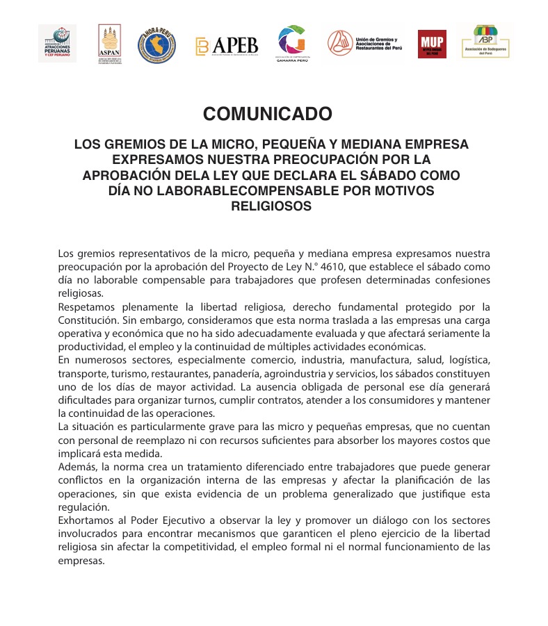COMUNICADO