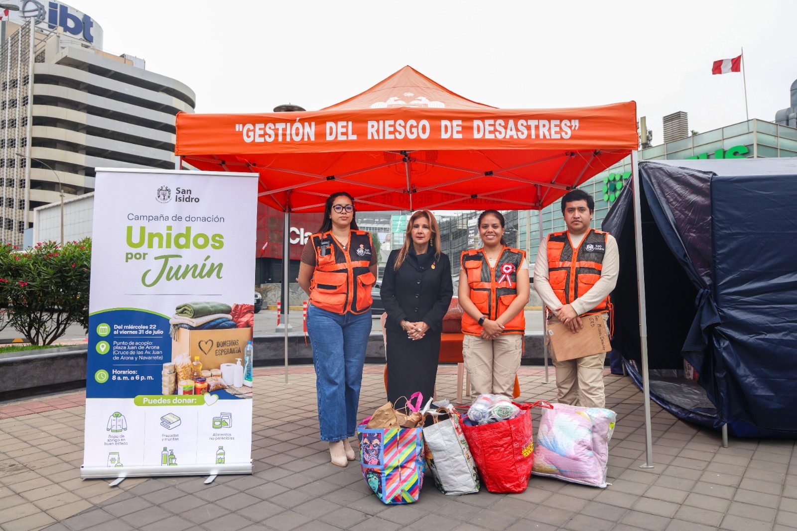 San Isidro impulsa campaña solidaria para recolectar ayuda por sismo en Junín