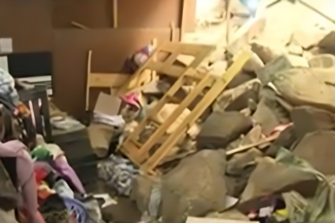 La casa derrumbada pertenecía al asentamiento humano Amauta I