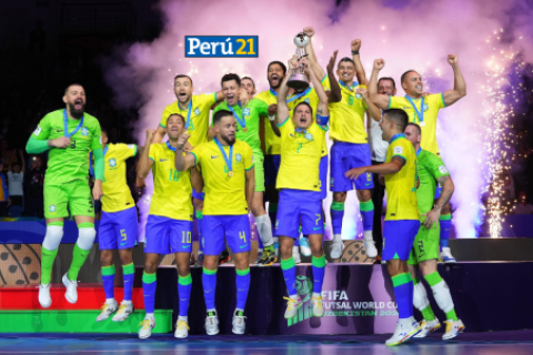 Brasil venció 2-1 a Argentina y es campeón del mundo futsal