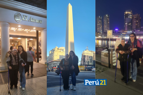 Ganadoras del concurso de Perú21 por el día de la madre. 