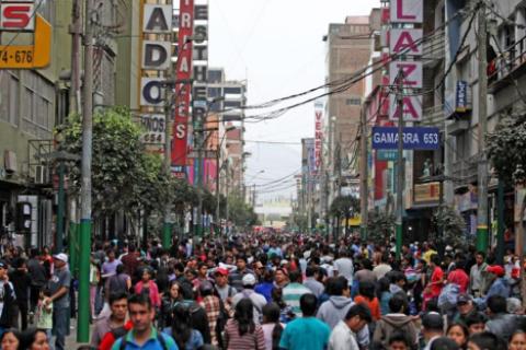 Emporio comercial Gamarra, en La Victoria