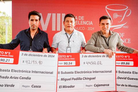 Ganadores de Taza de Excelencia.