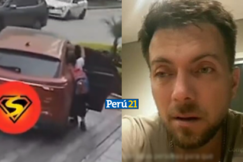 Julián Zucchi pide disculpas por arrastrar a nana de sus hijos en su auto