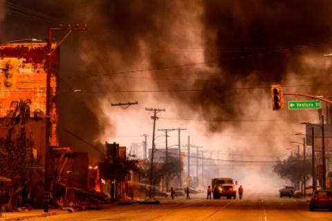 Incendios en Los Ángeles. (AFP)