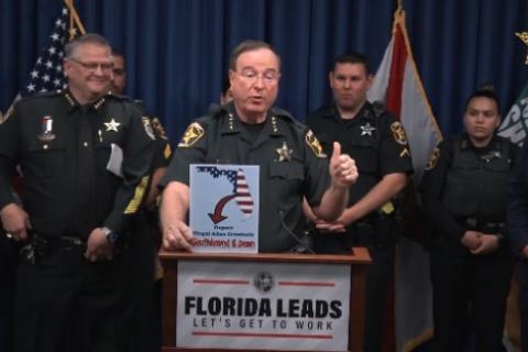 Sheriff del condado de Polk, Grady Judd. (Captura Fox News)